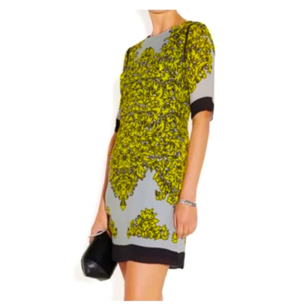 MILLY Silk Oranamentale Print Blaire Shift Dress Size 6